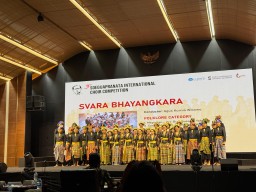 "Tampil di Kompetisi Paduan Suara Internasional, Svara Bhayangkara Polri Masuk 5 besar dan Raih  Impresive Stage Performance"