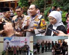 Gebyar Vaksin HPV, Polresta Malang Kota Bersama Dinkes Cegah Kanker Serviks