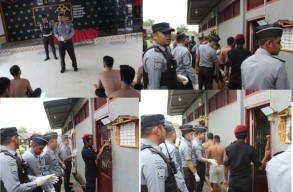 Tingkatkan Kewaspadaan; Jelang Natal dan Tahun Baru, Rutan Rengat Razia Kamar Hunian Warga Binaan