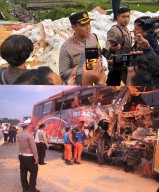 Gerak Cepat Polisi Evakuasi Korban Kecelakaan Bus di Tol Pandaan - Malang