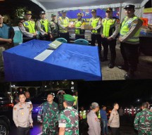 Operasi Lilin Semeru, Polres Sampang Bersama TNI Laksanakan Patroli Skala Besar di Malam Perayaan Natal 2024