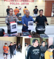 Polda Jatim: Berhasil Amankan Dua Tersangka Spesialis Curanmor Rumah Kos