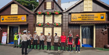 Wahana Rumah Coklat, Posyan Operasi Lilin Semeru 2024 Polres Jombang Siap Layanani Masyarakat