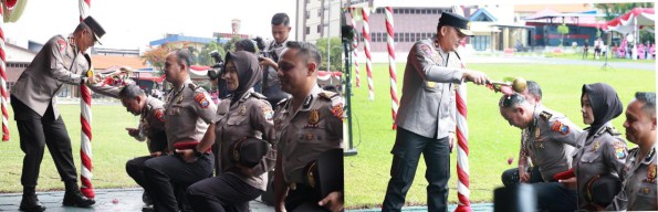Kapolda Jatim Pimpin Upacara Kenaikan Pangkat 3.057 Personel