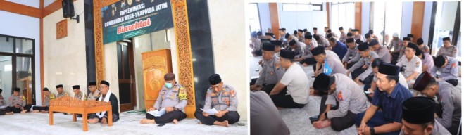 Awali Tahun 2025, Polres Ngawi Gelar Pengajian dan Doa Bersama