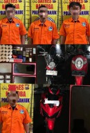 Polres Nganjuk Gagalkan: "Peredaran Narkotika dan Okerbaya, Empat Pelaku  Ditangkap"