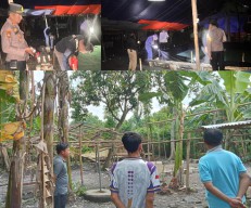 Polres Nganjuk: "Gerebek Lokasi Diduga Perjudian Sabung Ayam di Jatikalen"