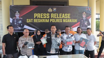Polres Nganjuk: "Ungkap Serangkaian Kasus Curanmor di Tahun 2024, 24 Orang Ditetapkan Tersangka"