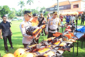 Polres Bondowoso: "Bersam BPBD Siapkan Personel Tangani Bencana Hidrometeorologi"