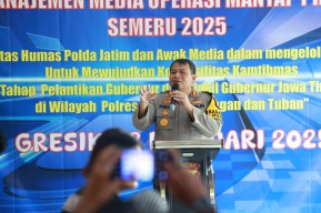 Polda Jatim Bersama Media: "Jaga Kondusifitas Jelang Pelantikan Gubernur dan Wakil Gubernur Jawa Timur"