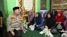 Polresta Malang Kota Buka Puasa Bersama Mahasiswa dan Anak Yatim*