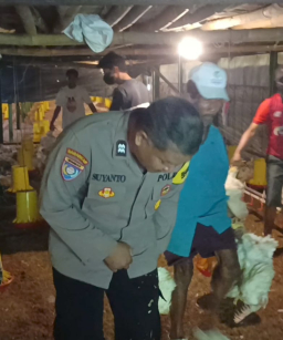 Bhabinkamtibmas Wates Pantau Hewan Ternak untuk Dukung Ketahanan Pangan