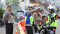 Polresta Malang Kota Intensif Monitoring Jalur Balik Pemudik