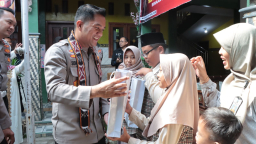 Silaturahmi Kamtibmas, Kapolres Nganjuk Sambangi SLB Dharma Bakti Patianrowo