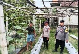 Polisi Patroli P2B Dukung Program Ketahanan Pangan