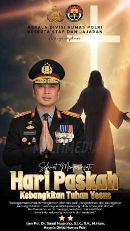 Selamat Memperingati hari Paskah, Kebangkitan Yesus Kristus.