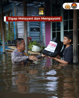 Sigap Melayani Mengayomi Melindungi Momen Kepedulian Personel Polri
