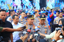 Kapolri Pastikan Kawal hingga Tuntas Hari Buruh di Monas yang Dihadiri Presiden 