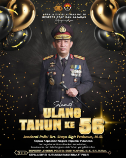 Ucapan Selamat Ulang Tahun untuk Kapolri  Jenderal Polisi  Listyo Sigit Prabowo