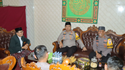 Kapolres Nganjuk Jalin Silaturahmi ke Tiga Ponpes di Tanjunganom 