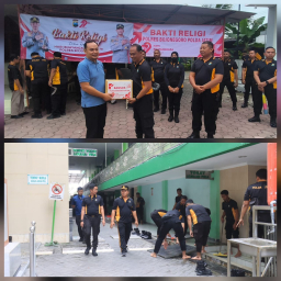 Sambut Hari Bhayangkara ke-79, Polres Bojonegoro Gelar Bakti Religi di Sejumlah Tempat Ibadah