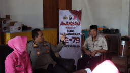 Anjangsana Hari Bhayangkara ke-79, Polres Nganjuk Tunjukkan Kepedulian dan Rasa Kekeluargaan