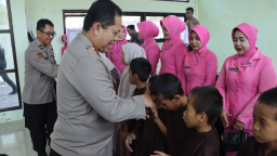 Polres Nganjuk Gelar Bakti Sosial Serentak di Panti Asuhan, Wujud Nyata Kepedulian di Hari Bhayangkara ke-79