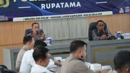 Polres Nganjuk Gelar Rakor Pengamanan Pengesahan Warga Baru PSHT