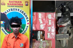 Polisi Amankan Pengedar Okerbaya di Jatikalen, Nganjuk 