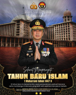 Kadiv Humas Polri  Beserta Staff Mengucapkan Selamat Tahun Baru Islam 1 Muharram 1447 H