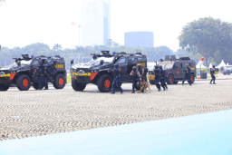 Hari Bhayangkara Ke-79 : Motor Layang, Pasukan Turangga, dan K9 Akan Meriahkan Hari Bhayangkara ke-79 di Monas