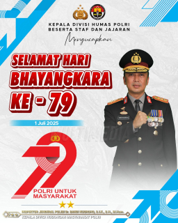 Hari Bhayangkara ke-79 yang diperingati pada 1 Juli 2025.