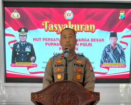 Peringati HUT ke-26, PP Polri Nganjuk Gelar Syukuran dan Pemotongan Tumpeng
