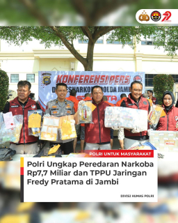 Ditresnarkoba Polda Jambi Juga Mengamankan 5,5 Kg Sabu dan Pil Ekstasi 2.186 Butir Senilai Rp7,7 Milyar