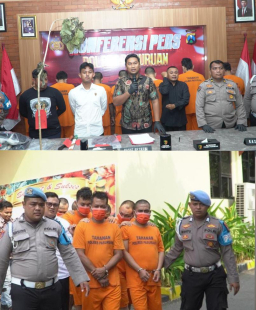 Polisi Berhasil Ungkap 4 Kasus Menonjol dan Amankan 5 Tersangka