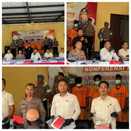 Polisi Amankan Tujuh Pelaku Pengeroyokan di Depan Pabrik Gula Candi Sidoarjo