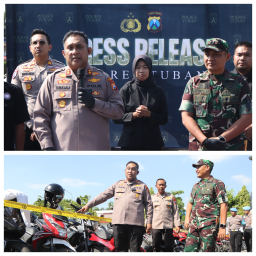 Bukti Nyata Polri: Kapolres Tuban Pulangkan 224 Unit Kendaraan Roda Dua, 73 Unit Belum Diketahui Pemiliknya