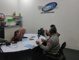 Sosialisasi Operasi Patuh Semeru 2025, Polres Nganjuk Edukasi Warga Lewat Siaran Radio