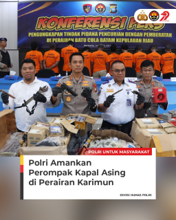 Polri Amankan Perompak Kapal Asing