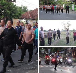 Kapolres Nganjuk Cek Lokasi Pembangunan SPPG Usai Jalan Sehat Pagi