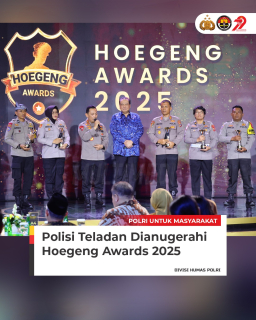 Kapolri Jenderal Polisi Drs. Listyo Sigit Prabowo, M.Si., Menghadiri Penyelenggaraan Hoegeng Awards 2025