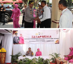 Kapolres Nganjuk Cek Langsung Kinerja Polsek, Tes Urin Mendadak Tutup Kunjungan 