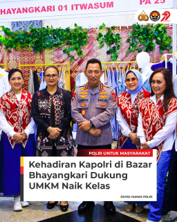 “Sinergi Bhayangkari Bersama UMKM Mendorong Kemandirian Ekonomi Bangsa.”