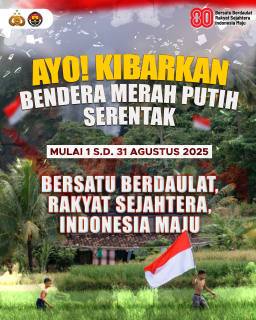 Mari Kita Kibarkan  Bendera Merah Putih HUT RI 80  Indonesia  Merdeka