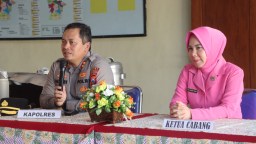 Tinjau Polsek Bagor, Kapolres Nganjuk Dorong Profesionalisme dan Lingkungan Kerja Bersih 