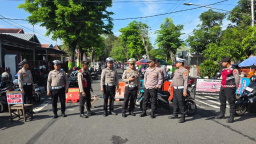 Cipta Kondisi, Polres Nganjuk Terjunkan Patroli SREG Hingga Perbatasan Wilayah