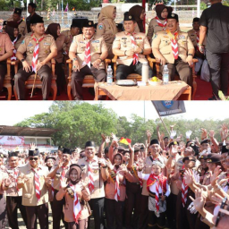 Apel Hari Pramuka ke-64, Kapolres Nganjuk Ajak Generasi Muda Tumbuh Lewat Gerakan Pramuk