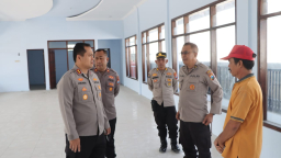 Kapolres Nganjuk Tinjau Progres Pembangunan SPPG di Baron dan Lengkong