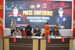 Polres Kediri Kota Amankan Lima Tersangka Pengeroyokan 2 Diantaranya ABH