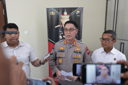 Poldaq Jatim Amankan Tersangka MF Alias P Diduga Kuat Terlibat Penghasutan Aksi Anarkis di Kediri